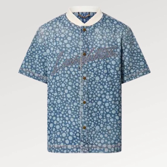 LV & YK infinity dots Denim shirt for sale